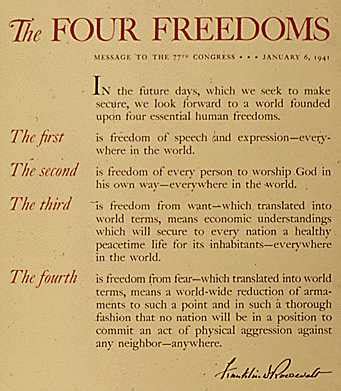 FDR Four Freedoms Speech 1941