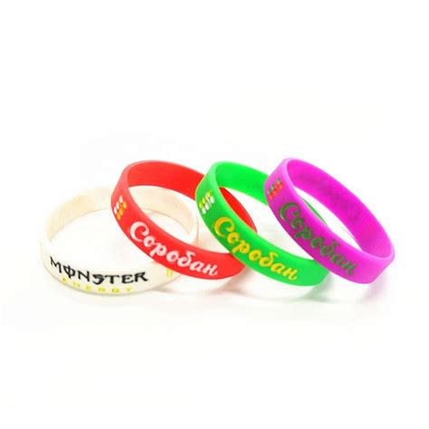 Customized Logo Various Size Silicone Bracelets | Rysilicone.com