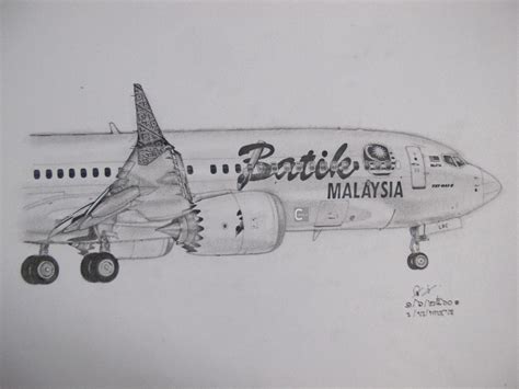 Boeing 737-8 MAX, Batik Air Malaysia by ChittaponK on DeviantArt