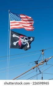 Boat American Pirates Flags Stock Photo 226598965 | Shutterstock