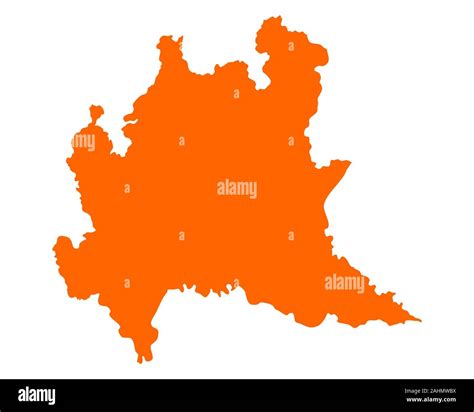 Map of Lombardy Stock Photo - Alamy