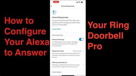 How to Setup Your Ring Doorbell Pro so Alexa will Answer Your Door - YouTube