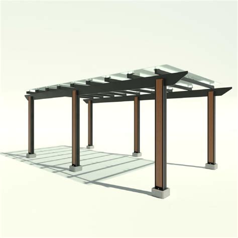 Pergola - glass 3D model - TurboSquid 1244584