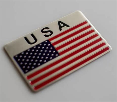 3D METAL AMERICAN Flag Sticker Emblem Decal Auto, Bike, Motorcycle, Truck USA $6.45 - PicClick