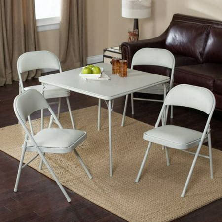 Card Table And Chairs Walmart : 5 Piece Black Folding Card Table and Chair Set - Walmart.com ...