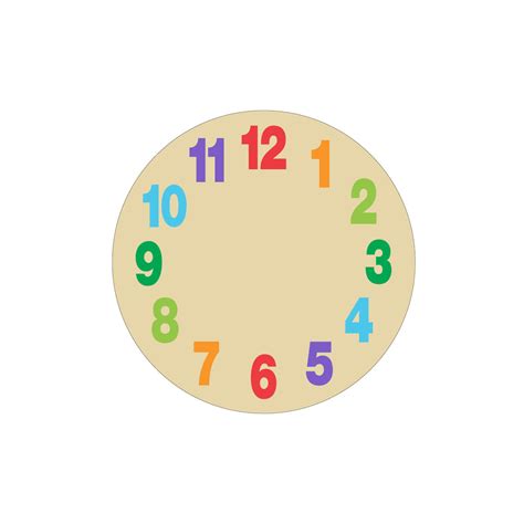 Printable Clock Face Without Hands