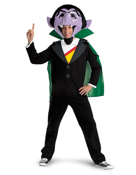 The Count von Count Sesame Street Dracula Vampire Muppet Mens Costume ...