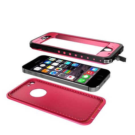 PUNKcase StudStar Pink Apple iPhone 5S/5 Waterproof Case