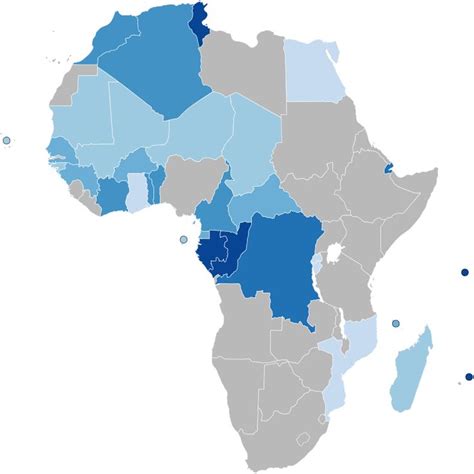 Francophone Africa 2014.svg | French, French language, Africa