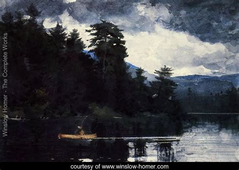 Adirondack Lake - Winslow Homer - www.winslow-homer.com | Winslow homer paintings, Winslow homer ...