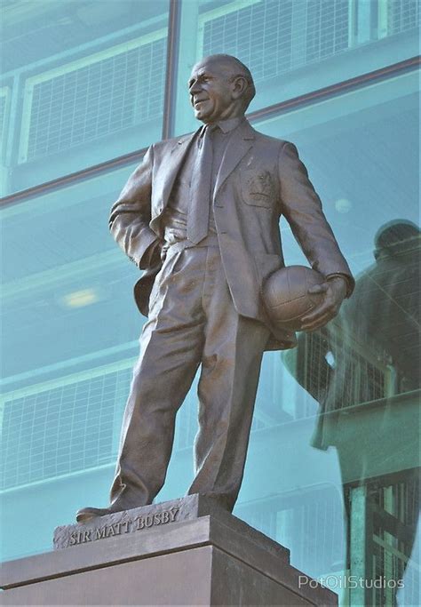 Sir Matt Busby Statue, Manchester United, Old Trafford Poster by ...