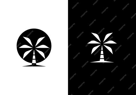 Premium Vector | Simple palm tree logo design vector illustration