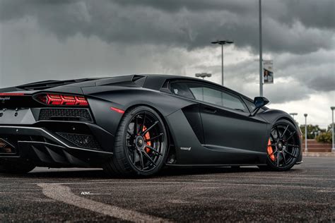 Satin Black Lamborghini Aventador S - ADV.1 ADV5.0 M.V2 CS Series ...