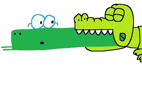 Happy the Crocodile (Hey Duggee) meeting Gustave by MixopolisChannel on DeviantArt