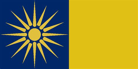 Flag of a union between the FYROM and Greek Macedonia : r/vexillology