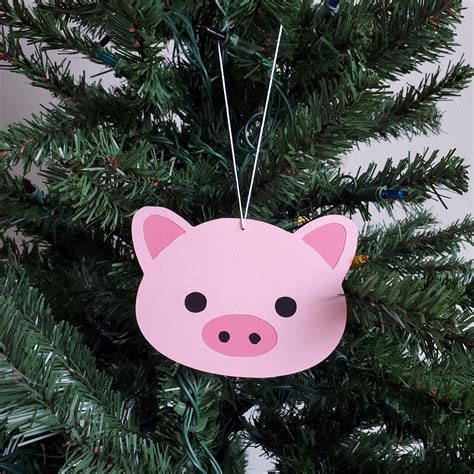 Pig Ornament Pig Christmas Ornament Customizable Ornament | Etsy