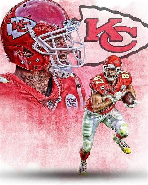 travis kelce | Nfl football art, Kansas city chiefs, Kansas city chiefs ...