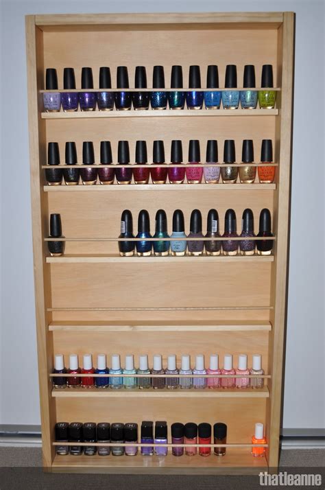 thatleanne: Nail polish organisation and storage - new storage rack!