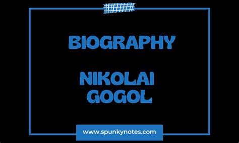 Nikolai Gogol Biography | Literary Works