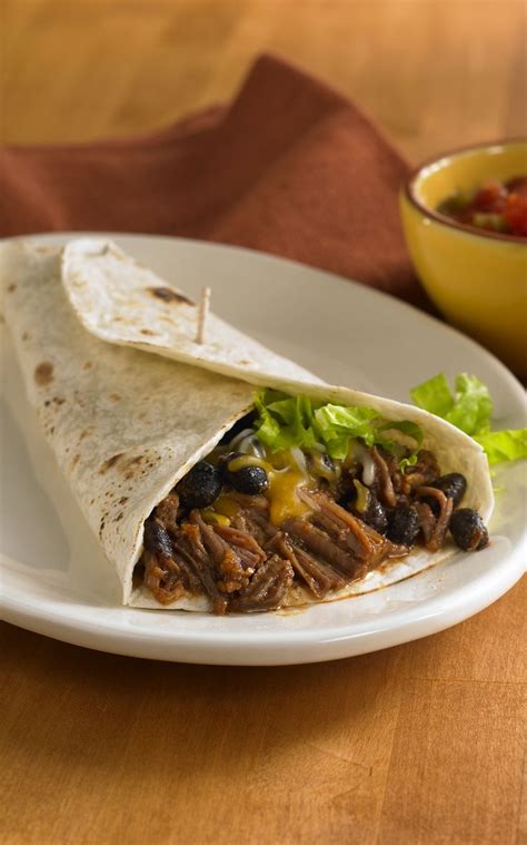 Southwest Beef and Bean Burritos | Recipe | Mexican food recipes ...