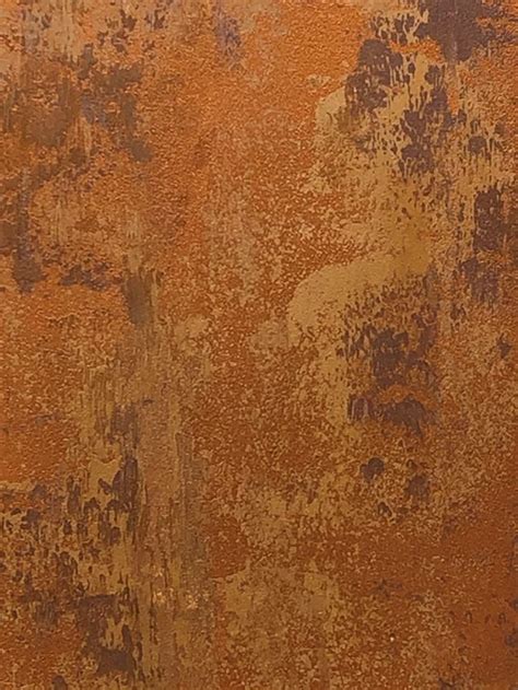 Burnished Copper Metallic Artisan Paint Effect Mural