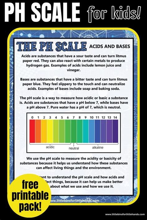 Acid, Bases and the pH Scale - Little Bins for Little Hands