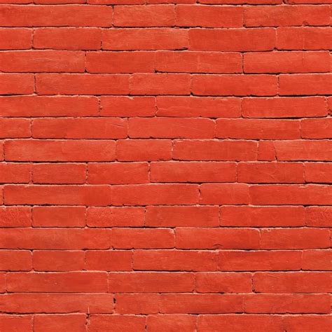 FREE painted red brick wall seamless texture | Brick texture, Best ...