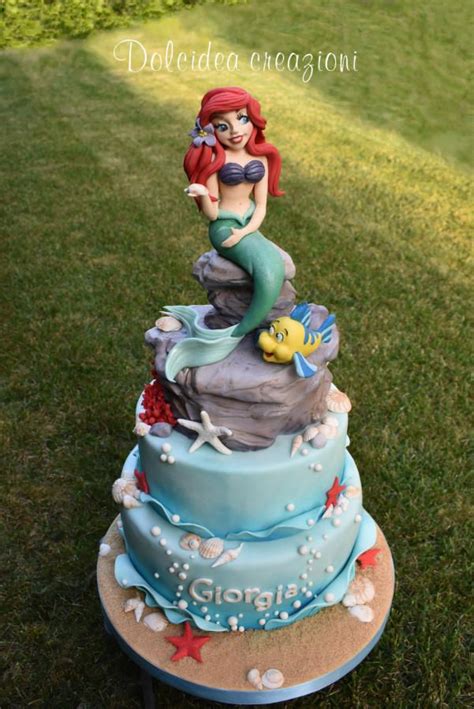 Ariel The Little Mermaid | Little mermaid cakes, Mermaid cakes, Mermaid ...