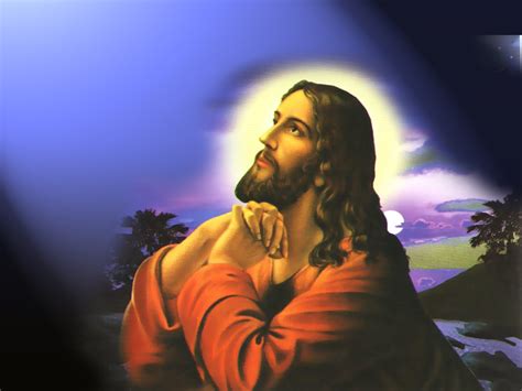 Jesus Praying | Free Christian Wallpapers