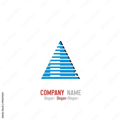 Pyramid Logo Stock Vector | Adobe Stock