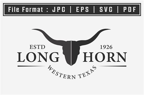 Minimalist Old Longhorn Logo Vector Icon Graphic by PyruosID · Creative ...