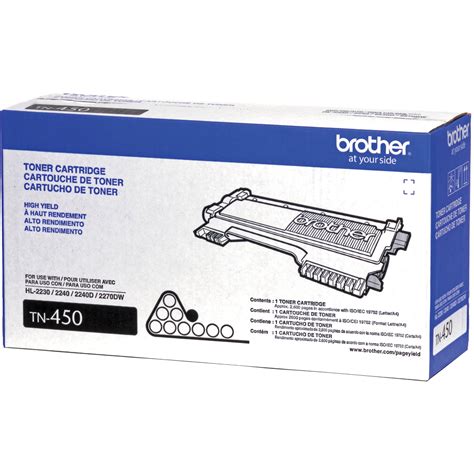 Brother TN450 High Yield Toner Black Cartridge TN450 B&H Photo