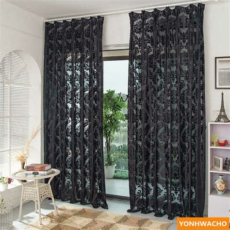 Pin by Leslie Goddette on curtains in 2020 | Custom curtains, Black sheer curtains, Living room warm