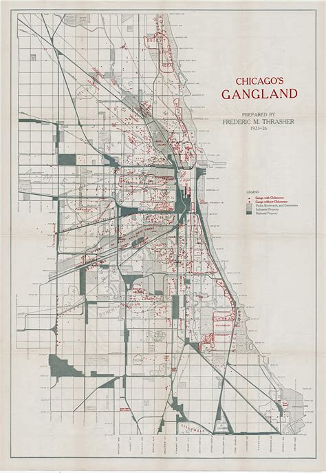 Mapping Chicago's Gangland during the Roaring Twenties - Rare & Antique Maps