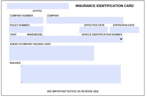 texas car insurance card template pdf proof of car insurance template ...