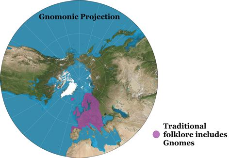 Gnomonic Projection, Gnome Distribution : r/mapporncirclejerk