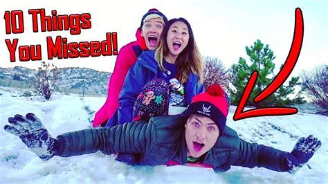 🤟 Stephen Sharer SNOW DAY Top 10 Things YOU MISSED !! 🤟 w/ Carter ...