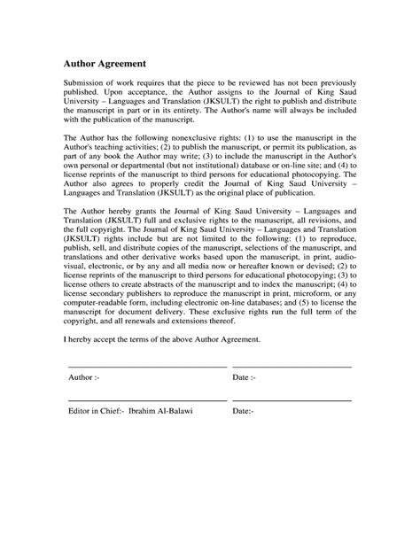 Author Agreement Elsevier 2020-2022 - Fill and Sign Printable Template ...