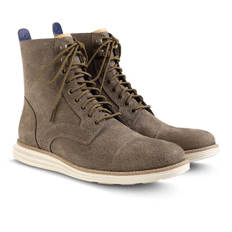 Cole Haan Lunargrand Lace Boot in taupe. Waterproof | Boots men, Mens lace up boots, Mens shoes ...