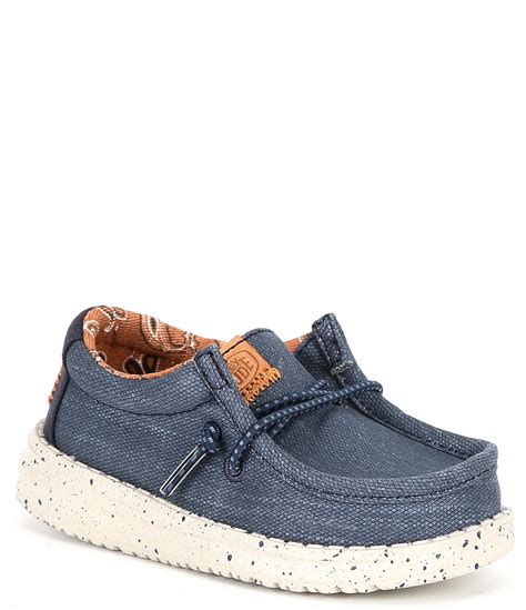 HEYDUDE Boys' Wally Washable Washed Canvas Slip-Ons (Toddler) | Dillard's