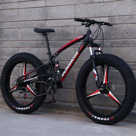 Youma snow bike 4.0 inch extra wide tires mountain bike adult men and ...