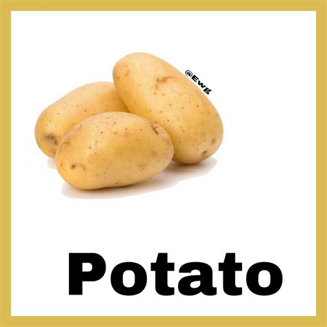 Potato 🥔 | Ingles basico para niños, Ingles para preescolar, Vegetales