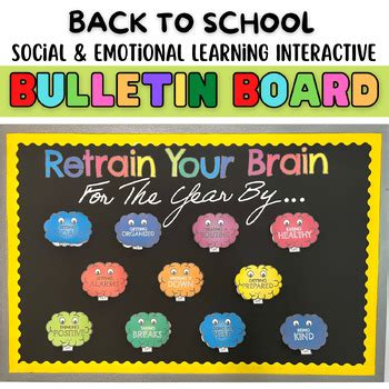 Back To School Bulletin Board |Social & Emotional Learning SEL | Interactive