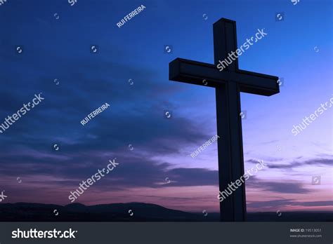 Christian Cross Silhouette Stock Photo 19513051 : Shutterstock