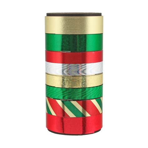 FLAT GIFT WRAPPING RIBBON - RED/GREEN/GOLD, 8 END X 75 FEET - Walmart.com