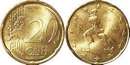 20 euro cent coins - catalog with values and pictures online free