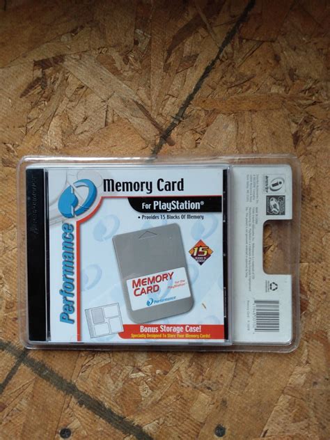 Performance Memory Card for Sony PlayStation 15 blocks of Memory w/Storage Case | eBay