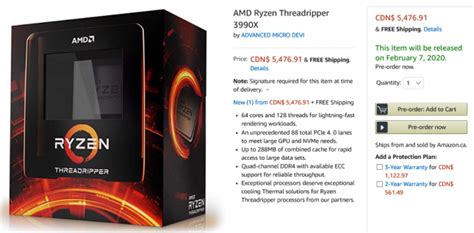 AMD Ryzen Threadripper 3990X Available For Pre-Order - Legit Reviews