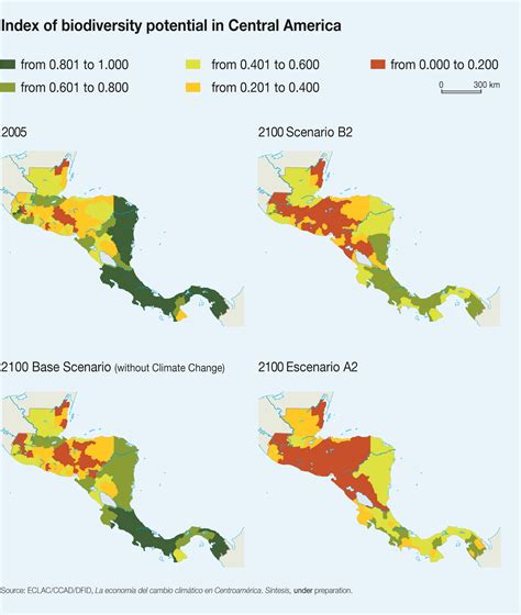 Index of biodiversity potential in Central America | GRID-Arendal