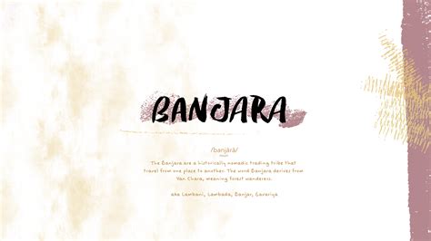 Banjara - Cultural Pitch on Behance